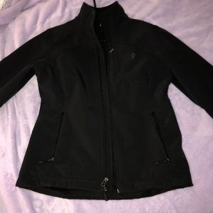 all black north face jacket